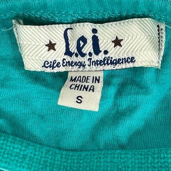 Vintage Y2K L.E.I Blue Boho Fairycore Beachy Casual Babydoll Halter Mini Dress S - Picture 7 of 8